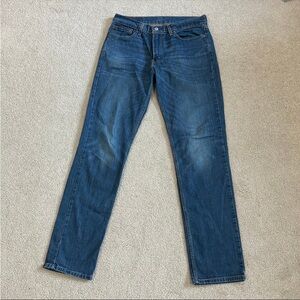 Men’s Levi’s jeans 511 blue straight slim jeans in size 32 x 34
